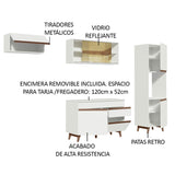 Combo completo de Cocina 250cm Blanco Reims Madesa 03