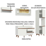 Combo completo de Cocina 250cm Blanco Reims Madesa 04