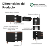 Combo de Cocina 250 cm Reims Negro 08