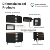 Combo de Cocina 250 cm Reims Negro 09