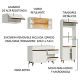 Combo completo de Cocina Madesa Reims 260cm MM
