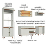 Combo completo de Cocina 260 cm Reims Blanco 02