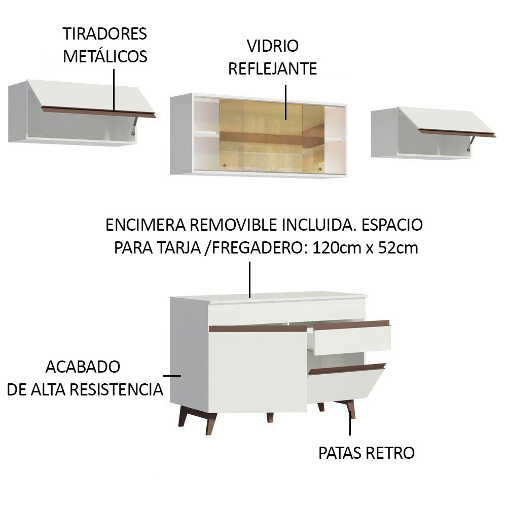 Combo completo de Cocina Madesa Reims 260cm BB 03