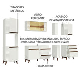 Combo completo de Cocina 260cm Blanco Reims Madesa 04