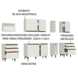 Combo completo de Cocina Madesa Reims 260cm BB 06