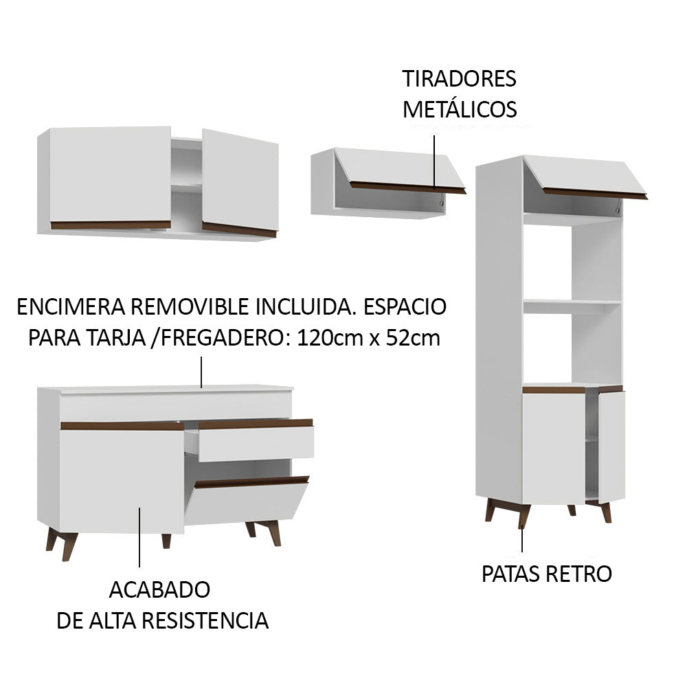 Combo completo de Cocina Madesa Reims 260cm BB 09