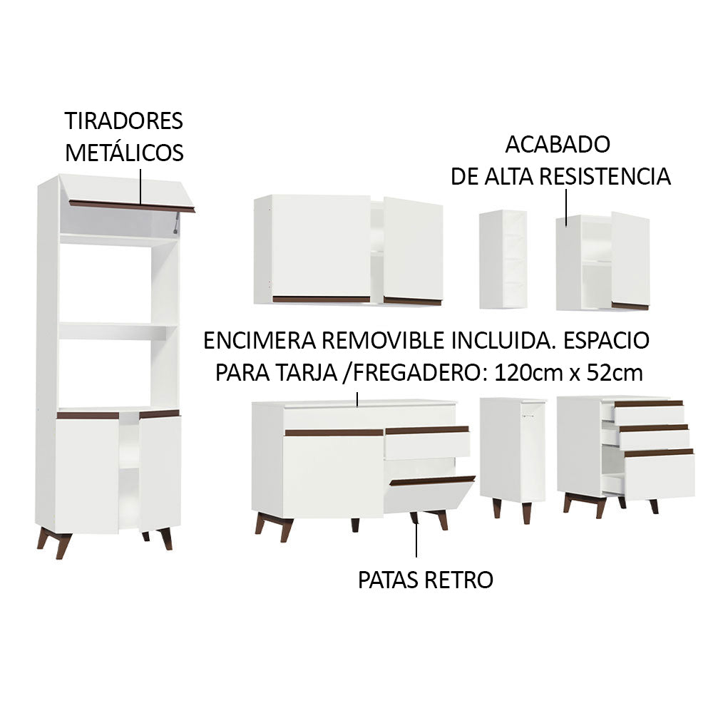 Combo completo de Cocina Madesa Reims 270cm BB 02