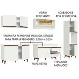 Combo Completo de Cocina 300 cm Blanco Reims Madesa 02