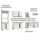 Combo completo de Cocina 320cm Blanco Reims 02