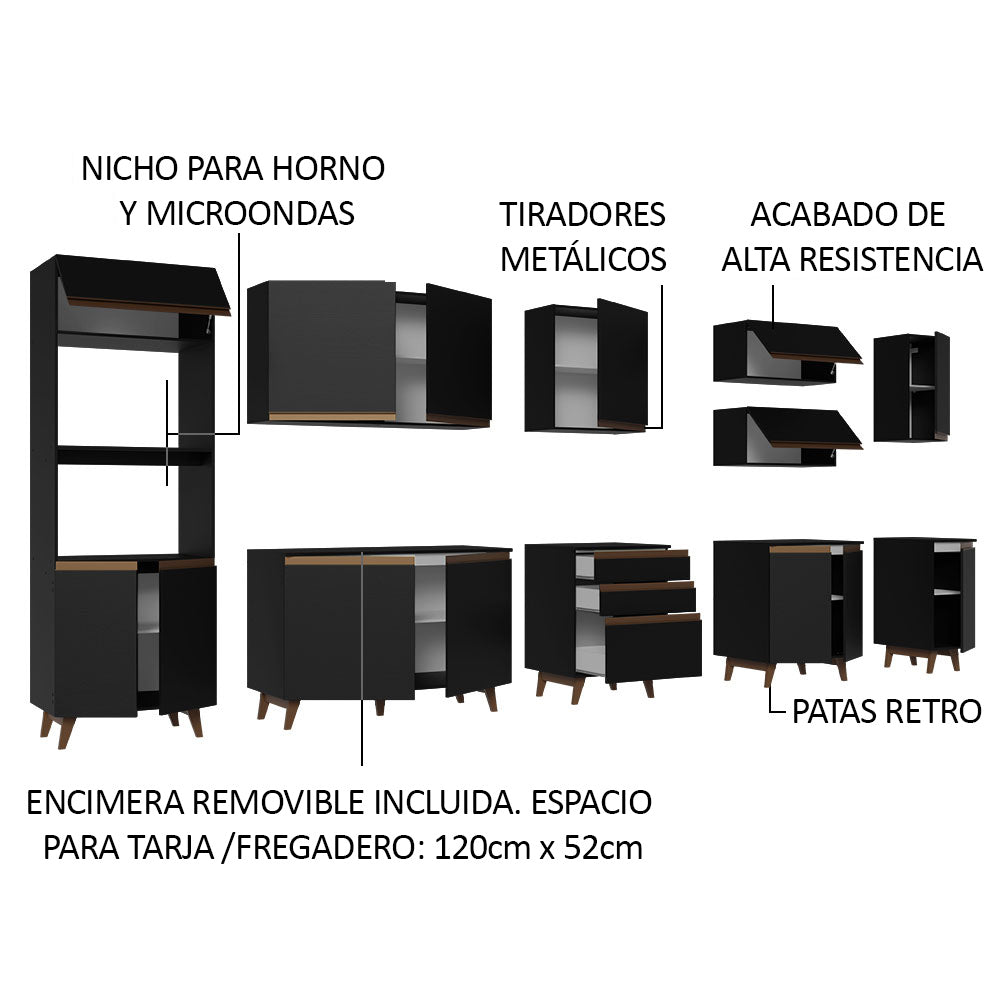 Combo completo de Cocina Madesa Reims Sabrina NM
