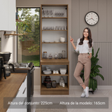 Kit Bajo Mesada con Cristalero Madesa Stella 70cm MB