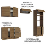 Combo Completo de Cocina 270 cm Marrón Stella Madesa 05