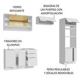 Combo Completo de Cocina 270 cm Blanco Stella Madesa 07