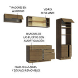 Combo Completo de Cocina 270 cm Marrón Stella Madesa 08