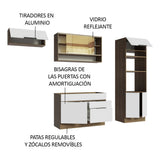 Combo Completo de Cocina 270 cm Marrón/Blanco Stella Madesa 09