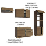 Combo Completo de Cocina 270 cm Marrón Stella Madesa 10