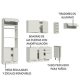 Combo Completo de Cocina 290cm Blanco Stella Madesa 02