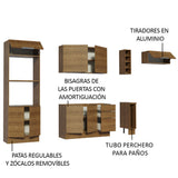 Combo Completo de Cocina 290cm Marrón Stella Madesa 02