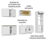 Combo Completo de Cocina 310 cm Blanco Stella Madesa 03