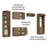 Combo Completo de Cocina 330 cm Marrón Stella Madesa 02