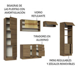 Combo Completo de Cocina 330 cm Marrón Stella Madesa 03