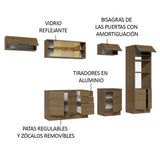 Combo Completo de Cocina 330 cm Marrón Stella Madesa 04
