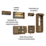 Combo Completo de Cocina 330 cm Marrón Stella Madesa 06