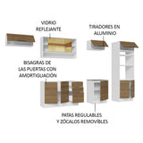 Combo Completo de Cocina 330 cm Blanco/Marrón Stella Madesa 06