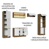 Combo Completo de Cocina 330 cm Marrón/Blanco Stella Madesa 07