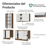 Combo completo de Cocina 270 cm Marrón/Blanco Vik Madesa 05