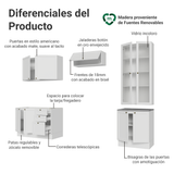 Combo completo de Cocina 270 cm Blanco Vik Madesa 06