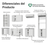Combo completo de Cocina 340 cm Blanco Vik Madesa 01