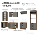 Combo completo de Cocina 340 cm Marrón/Gris Vik Madesa 01