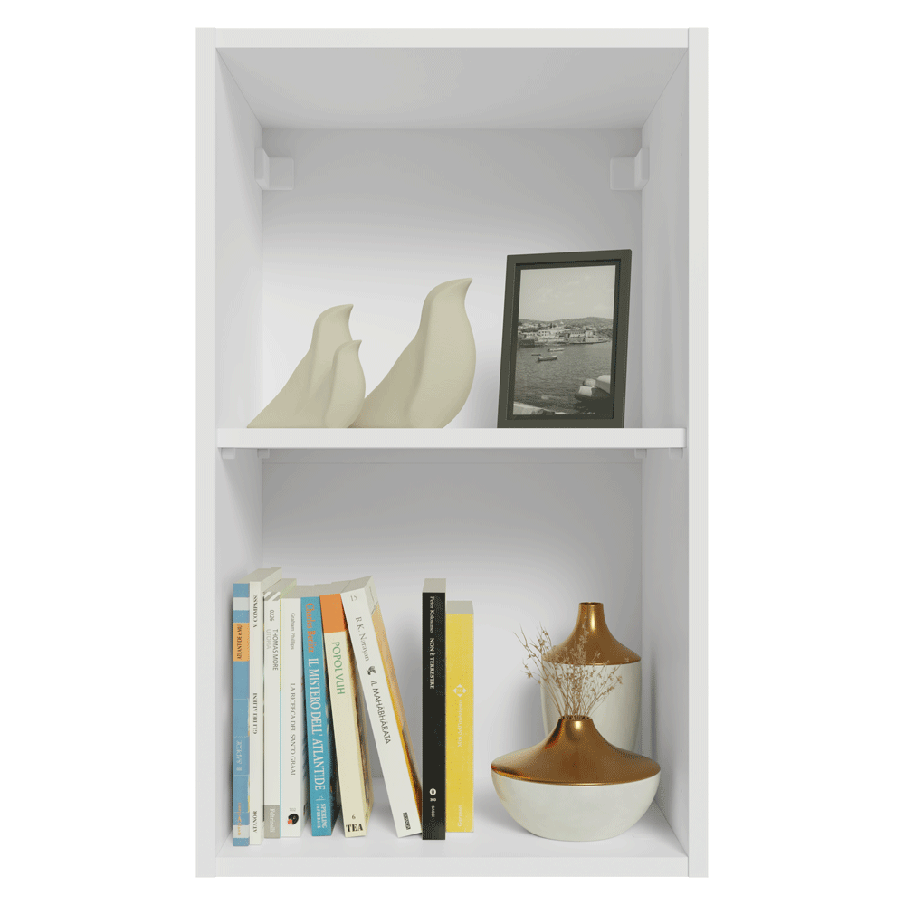 Alacena para Dormitorio 40 cm 2 Nichos Neo Blanco