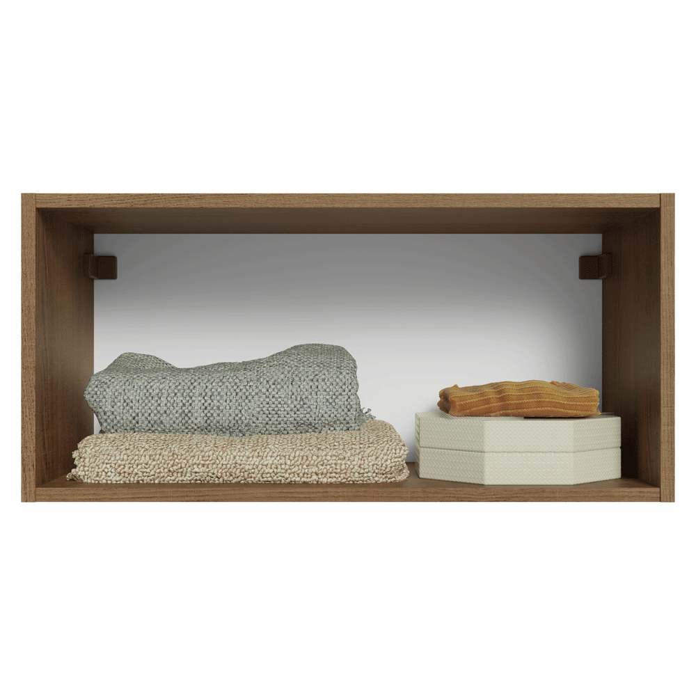 Alacena para Dormitorio 70 cm 1 Puerta Rebatible Marrón Neo Madesa