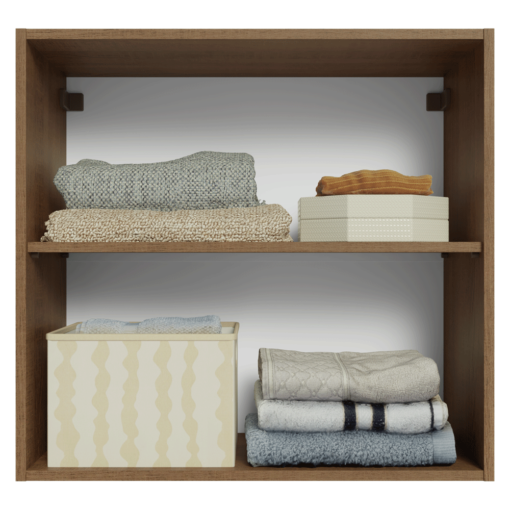 Alacena para Dormitorio 70 cm 2 Puertas Marrón Neo Madesa