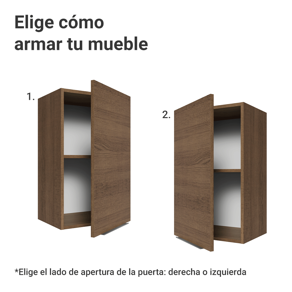 Alacena para Dormitorio 40 cm 1 Puerta Marrón Neo Madesa