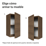Alacena para Dormitorio 35 cm 1 Puerta Marrón Neo Madesa