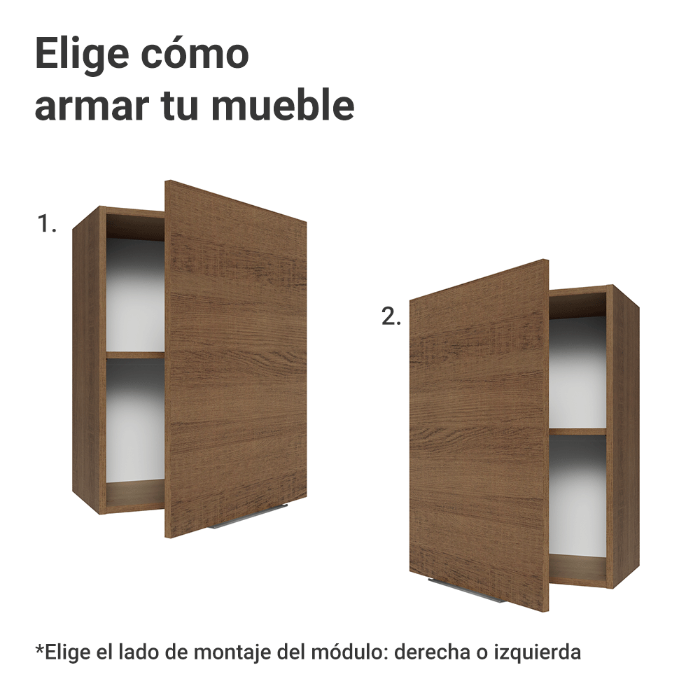Alacena para Dormitorio 50 cm 1 Puerta Marrón Neo Madesa