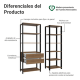 Ropero Placard Guardarropas Madesa Valencia 129cm MN 02