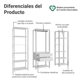 Placard Modulado 188 cm 2 Cajones Valencia Blanco