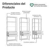 Placard Modulado 210 cm 6 Cajones Valencia Blanco