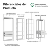 Placard Modulado 258 cm 4 Cajones Valencia Blanco 02