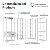Placard Modulado 247 cm 2 Cajones Valencia Blanco