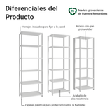 Estante Mueble Multiuso para Livros 177 cm Blanco Madesa