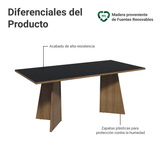 Escritorio para Oficina Director Presidente 180 cm 5388 Marrón/Negro