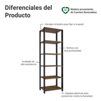Estante Multiuso para Cocina 59 cm Marrón Madesa