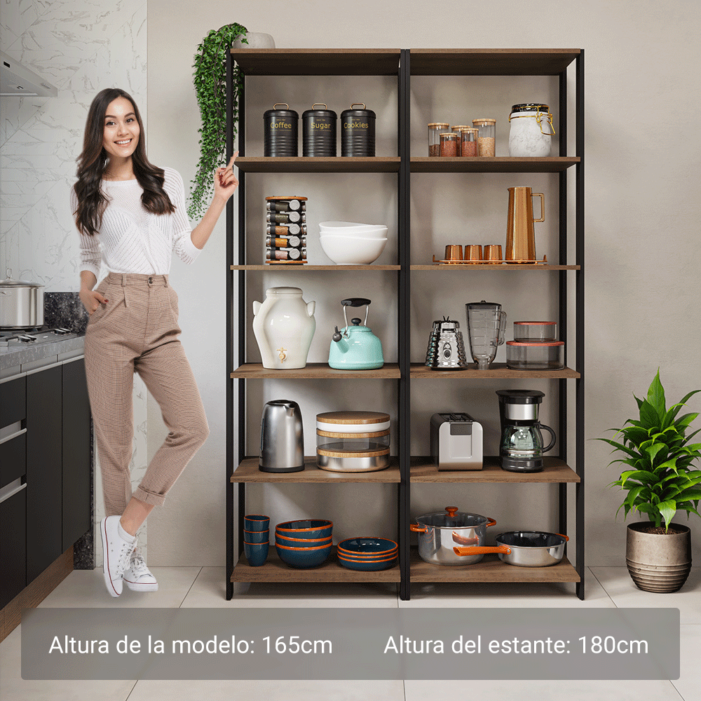 Armario Organizador Multiuso para Cocina Madesa 118cm MN