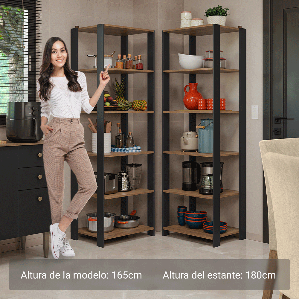 Armario Organizador Multiuso para Cocina Madesa 118cm MN 1