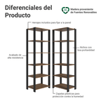 Estante Multiuso para Cocina 118 cm Marrón/Negro Madesa 08